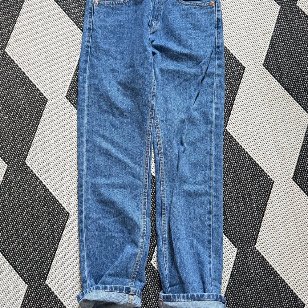 Levi's Men's 505 Regular Fit Jeans - Medium Stonewash, 29W x 32L - WORN ONCE - Picture 6 of 9